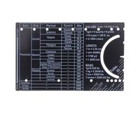 HONMEET Engineer’s Metal Pocket Protractor Compass Scale, Small Compact Metric Folding Ruler for Civil and Mechanical Engineering Measurement, Authentic Pocket Engineering Scale Tool