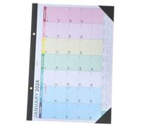 HONMEET English Agenda Calendar Multipurpose Wall Hanging Planner for Home School and Office Stylish Design Printing for Scheduling and Note-taking