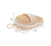 HONMEET Exfoliating Bath Shower Scrubber Slipper Shape Body Wash Scrubber for Women and Lightweight Compact Body for Deep Cleaning and Rich Bubbles Practical Choice for Family and Friends