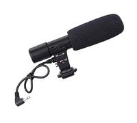 HONMEET External Video Recording Microphone for Camcorders Featuring Secure Tripod Mount and Low Power Consumption for Reporting and Interviews