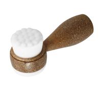 HONMEET Facial Brush Skin Cleansing Exfoliating Face Wash Brush Soft Coconut Fiber Bristles Biodegradable Handle Double-sided Standing Design for Gentle Manual Facial Scrubbing and Skin Care