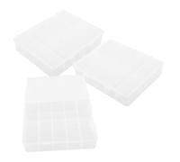 HONMEET False Nails Storage 3pcs Nail Pieces Box Fake Nail Organizer Nail Art Tools Holder