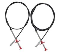 HONMEET Flexible Drain Cleaning Claw Grabber Tool 2pcs Set (90cm 200cm) Bendable Sink Dredge Hair Remover for Washbasin Drain Clog Removal and Pipeline Cleaning