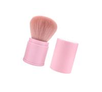 HONMEET Flexible Loose Powder Makeup Brush for Even Application Washable and Reusable Pink Cosmetic Tool for All Skin Types