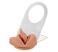 HONMEET Flexible Silicone Face Model with Tongue Piercing Practice Realistic Soft Skin Simulation Body Part for Piercing Training and Display Lightweight Compact Design with Stand