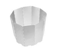 HONMEET Foldable Aluminum Alloy Heat Focusing Reflector Shield for Outdoor Propane Patio Heater Round Windproof Heat Reflector with Quick Setup Wind Protection for Camping and Outdoor