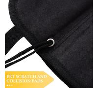 HONMEET Foldable Black Car Rear Bumper Protector Pad Made of Sturdy Oxford Cloth and Pvc, Protective Barrier against Pet Claws, Suitable for Car Trunk Use in Automotive Applications