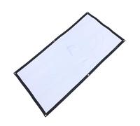 HONMEET Foldable Portable Projector Screen with Anti-crease Polyester Material and Light-absorbing Black Border for Outdoor Indoor Home Theater School Office Use