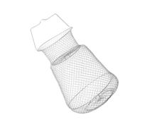 HONMEET Foldable Zinc Plated Iron Wire Mesh Fishing Net Crab Trap for Shellfish Catching Lightweight Portable Fishing Net Accessories for Indoor Outdoor Use