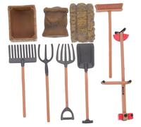 HONMEET Fun Farm Tool Model Miniature Garden Tool for Imaginative Play and Miniature Scene Decor