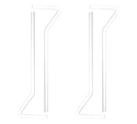 HONMEET Glass Cell Spreaders 4pcs for Laboratory Spreader Supplies with Smooth Surface Suitable for Biochemistry Experiments