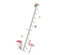 HONMEET Green PVC Height Chart Wall Sticker for Kids with Removable Cartoon Animals Design, Lovely Growth Ruler Decal Suitable for Toy Stores and Children's Spaces
