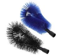HONMEET Gutter Cleaning Brush Thoroughly Cleans Leaves and Debris 2pcs for Pipes and Gutters with Sturdy Pp Nylon and Stainless Steel Material for Outdoor Cleaning