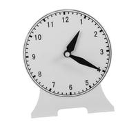 HONMEET Hand Non-link Clock Model Educational for Learning Aid Desktop Teaching Tool for Primary School Mathematics and Coordination Training Random Color