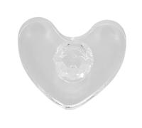 HONMEET Heart-shaped Eyeshadow Stamp Pressing Tool for DIY Blush Highlighter Contour Powders Efficient Cosmetic Accessory Precise Control for Portable Makeup Palettes