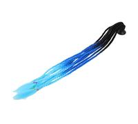 HONMEET Helmet Braided Ponytail Wig Artificial Helmet Braid Decoration in Black Dark Blue Light Blue Fashion and Hair Accessory