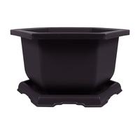 HONMEET Hexagonal Pp Orchid Pot for Cacti and Plants Garden Decor