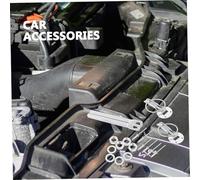 HONMEET Hood Pin Lock Kit with Pull Mechanism for Vehicle Engine Security Invisible Sleek Design Fit for Racing and Modified Cars Easy Installation