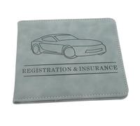 HONMEET Information Folder The Car Accessories for Car Essentials Vehicle Registration and Insurance Card Holder Car Registration and Insurance Holder Car Document Holder Credit Wallet Pu