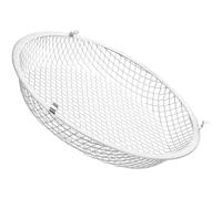 HONMEET Iron Reptile Lamp Guard Mesh Cover, Anti-scalding 8.5 Inch | Reptile Tank Accessory, Easy Install Iron Shell for Ceramic Heating Lamp and Silver Finish