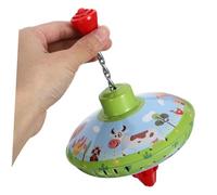 HONMEET Iron Sheet Spinning Top European Style Educational for Hand-eye Coordination Development with Safe Non-toxic Paint and Drop-resistant Design