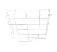 HONMEET Iron Wire Guard Exit Sign Protective Cage Wire Mesh Design Easy Installation White Sleek Modern Protector for Emergency Lights and Exit Signs in Schools and Gyms