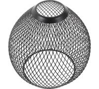 HONMEET Iron Wire Mesh Water Drop Pendant Lamp Shade 135x138mm Matte Black Hollow Out Metal Ceiling Light Cover for Dining Room and Home Lighting