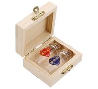 HONMEET Keepsake Storage Box Present for Newborn Families to Treasure Large Capacity Elegant Wood and Glass Design for First Hair and Umbilical Cord