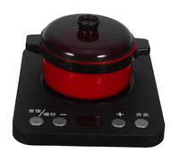HONMEET Kitchen Appliance with Sound and Light Effects Simulated Induction Cooker and Soup Pot Playset Safe Plastic Pretend Cooking Appliance for Interactive Role Play and Social Skill