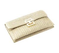 HONMEET Lady Woven Clutch Bag Polyester for Weekend Party and Night