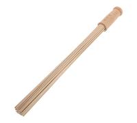 HONMEET Lightweight Bamboo Back Massager Hammer Targets Acupoints for Relaxation Massage at Home and Travel, Sturdy Beige Meridian Massage Stick for Effective Body Tapping