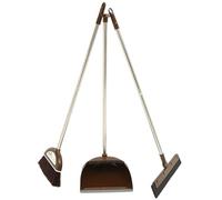 HONMEET Lightweight Room Cleaning Shovel Set with Long Handle Garbage Shovel and Non-Stick Dustpan for Home Cleaning, Plastic and Metal Material that Saves Time and Effort