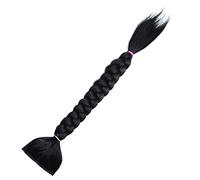 HONMEET Long Wig Synthetic Braid Ponytail Extension Rainbow Ponytail Braiding Hair