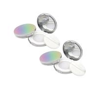 HONMEET Loose Powder Box with Flip-top Setting and Portable Design Compact Powder Storage Case Suitable for Foundation 5g 2pcs