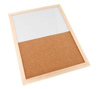 HONMEET Magnetic Cork Bulletin Board Wood Frame Memo Message Display Board for Home Office Wall Decor Easy to Install Wooden Cork Display Panel for Photos and Notes