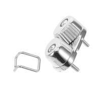 HONMEET Marine cable clamp Stainless Steel Cam Cleat 66x31mm, Wire Rope Clamp 6-12mm, Quick Locking Secure Grip for Sailboats Kayaks and Marine Use