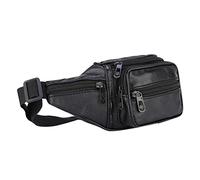 HONMEET Men's Belt Bag Travel Accessories Vintage Utility Belt Bag Crossbody Waist Bag Vintage Purse Cell Phone Wallet Coin Wallet Sportster Accessories Trendy Purse Black