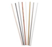 HONMEET Metal and Wood Rods 8Pcs Heat Conduction Experiment Set Copper, Iron, Aluminum, Plastic, and Ceramic for Educational Thermal Analysis