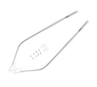 HONMEET Metal Glasses Temple Replacement Arm for Eyeglass Frames with Single-tooth Design, Sturdy Plastic and Alloy Material, Secure Connection Suitable for Daily Wear and Outdoor