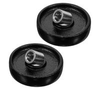 HONMEET Metal Jack Wheels Replacement for Hydraulic Floor Jack 2pcs Front Bearing Wheels for Accessories Suitable for Garage and Construction