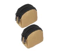 HONMEET Mini Coin Pouch Wallet Set of 2, Portable Small Zippered Money Bag and Key Holder, Compact Utility Card Organizer for Women’s Mobile Phone Storage and Everyday Carry