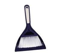 HONMEET Mini Desktop Broom and Dustpan Set Portable Cleaning Brush with Ergonomic Handle Flexible Bristles for Narrow Corners Plastic Construction for Home Office Kitchen Blue