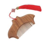 HONMEET Mini Portable Hair Styling Comb with Tassel Retro Design Hair Massager Comb for Home Use Carved Craftsmanship for Effortless Combing and Styling