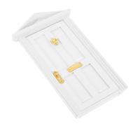 HONMEET Mini Wooden Door Dollhouse: Fairy Door That Open - 1:12 Miniature Furniture Dollhouse Building Material - Fairy Garden Accessories
