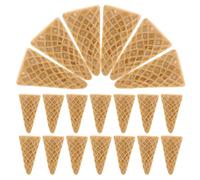 HONMEET Miniature Ice Cream Cone Resin Charms 20Pcs Orange Color Lightweight Decorations for DIY Craft Making and Phone Case Accessories