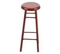 HONMEET Miniature Wooden Stool Chair for Dollhouse Scene Tiny Wood Furniture DIY Mini Bar High Stool for Kitchen and Living Accessories Portable Doll House Decoration