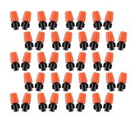 HONMEET Misting Spray Nozzles Plastic 40pcs Orange Garden Irrigation Nozzles with Filter, Adjustable Weather-Resistant for Drip Irrigation System for Greenhouse Cooling and Outdoor Space