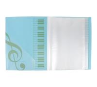 HONMEET Music Score Binder with 80 Pages Capacity, Abs Material Music Folder for Band Flip Folder Pages and Documents, Large Capacity and Versatile Use for Musicians in Performance
