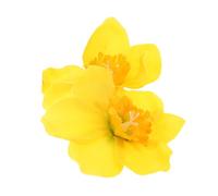 HONMEET Narcissus Flower Hairpin Set, 2pcs Mini Yellow Floral Bobby Pins Side Clip, Charming Hair Fringe Accessories for Women and Girls, Suitable for Weddings and Daily Hanfu Style