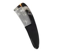 HONMEET Natural Buffalo Horn Wide Tooth Comb for Wet Hair Handmade Anti-static Hair Pick and Scalp Massager for Women Large Ox Horn Detangling Styling Tool